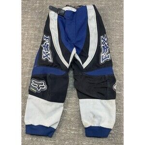 Boys Girls fox racing 6 riding pants 180 schoeller blue black Motorcross Moto